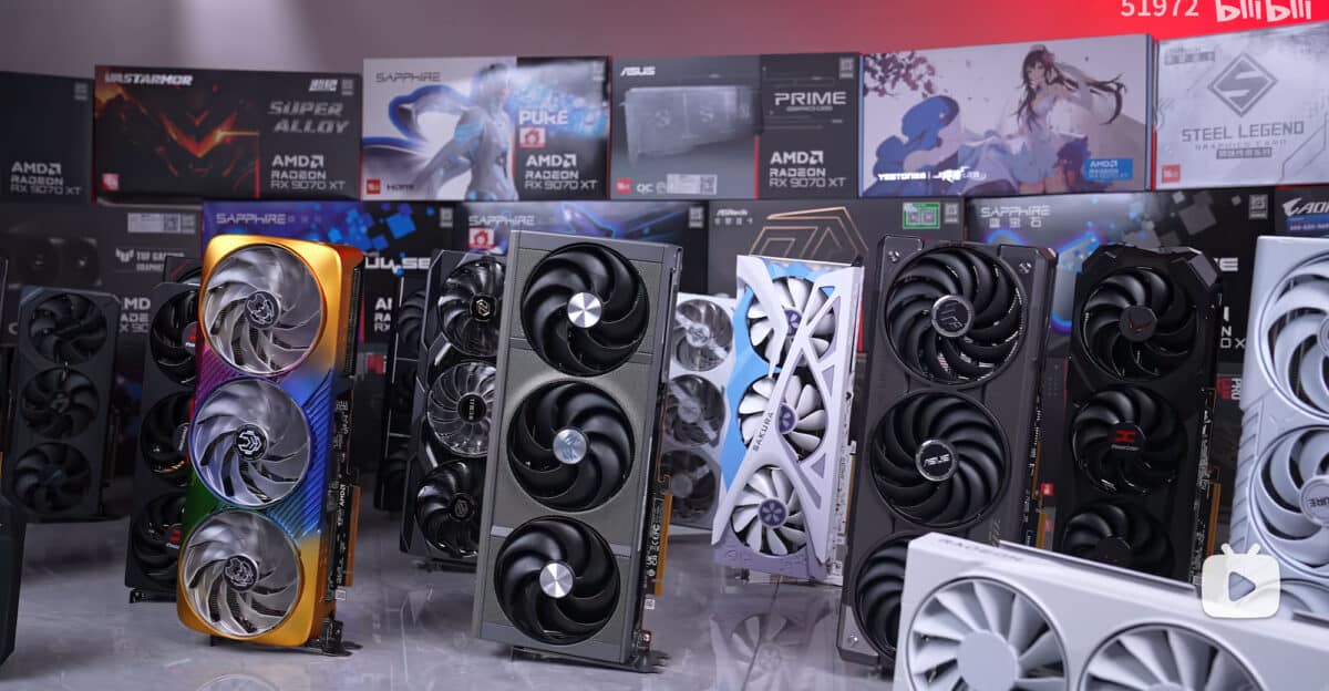 AMD RX 9070XT com memorias Samsung ligeiramente inferiores ás memorias SK Hynix