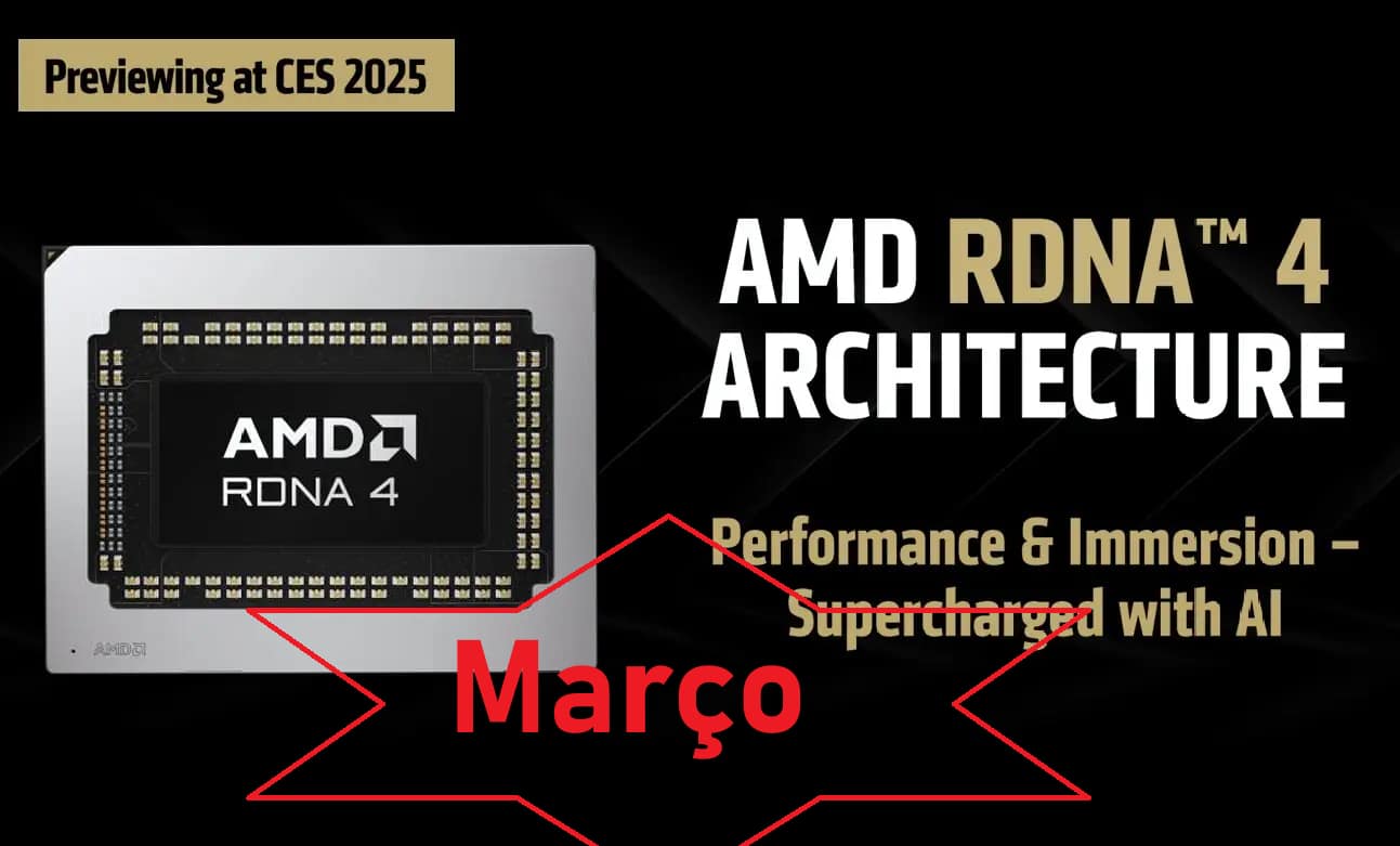 AMD RX 9070 series só em Março