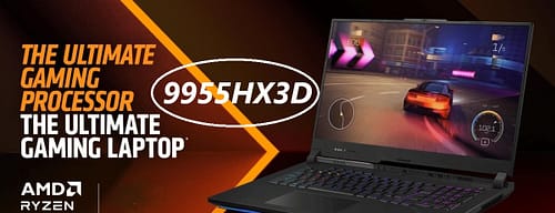 AMD lançará CPU Ryzen 9 9955HX3D para portáteis