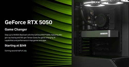 Nvidia anuncia RTX 5050 8GB a 249$ para meio de Julho
