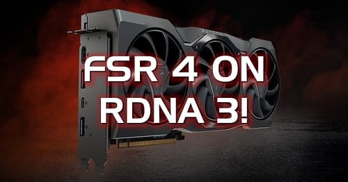AMD FSR 4 modificado a correr numa RDNA3 RX 7900XTX