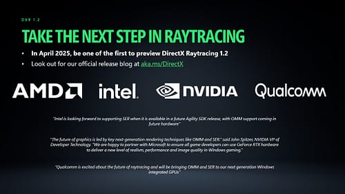 Microsoft DirectX Ray Tracing 1.2 com melhorias significativas na performance