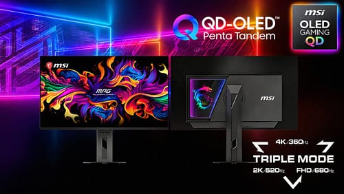 MSI Apresenta o primeiro monitor QD-OLED com Tripla Resolução MPG OLED 322URDX36