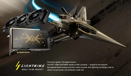 MSI Lança RTX 5090 Lightning modelo X e Z com 1000W Bios