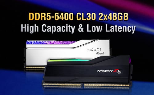 Gskill Anuncia mais um Kit DDR5 de Baixa Latência CL30 a 6400MHz
