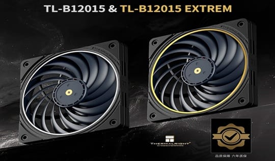 Thermalright apresenta as Fans TL-B12015 com 15mm de espessura apenas